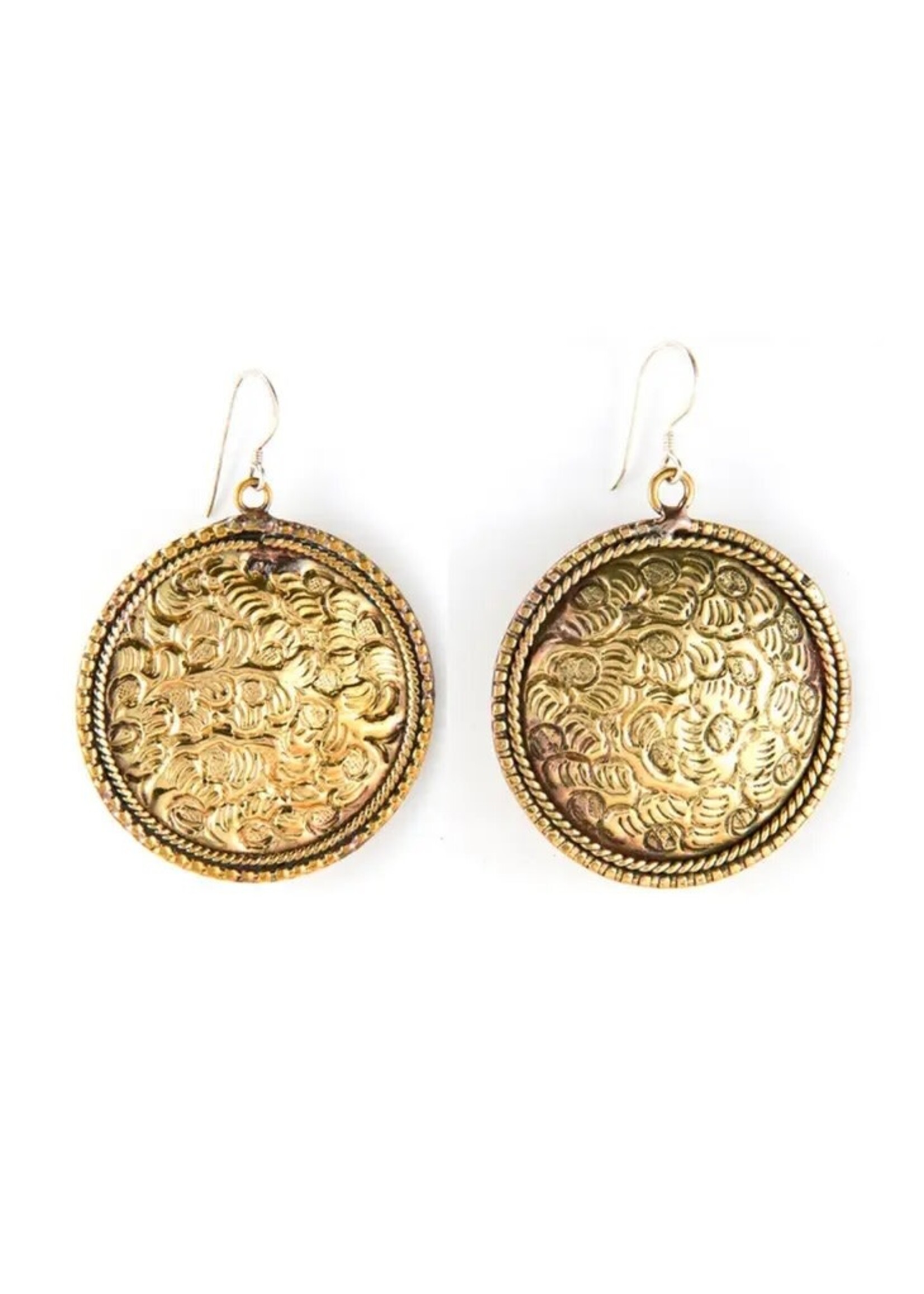 Earrings- Brass Beauty Tibetan