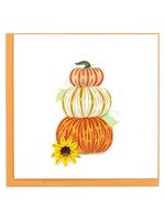 Quilled Card - Stacked Pumpkins