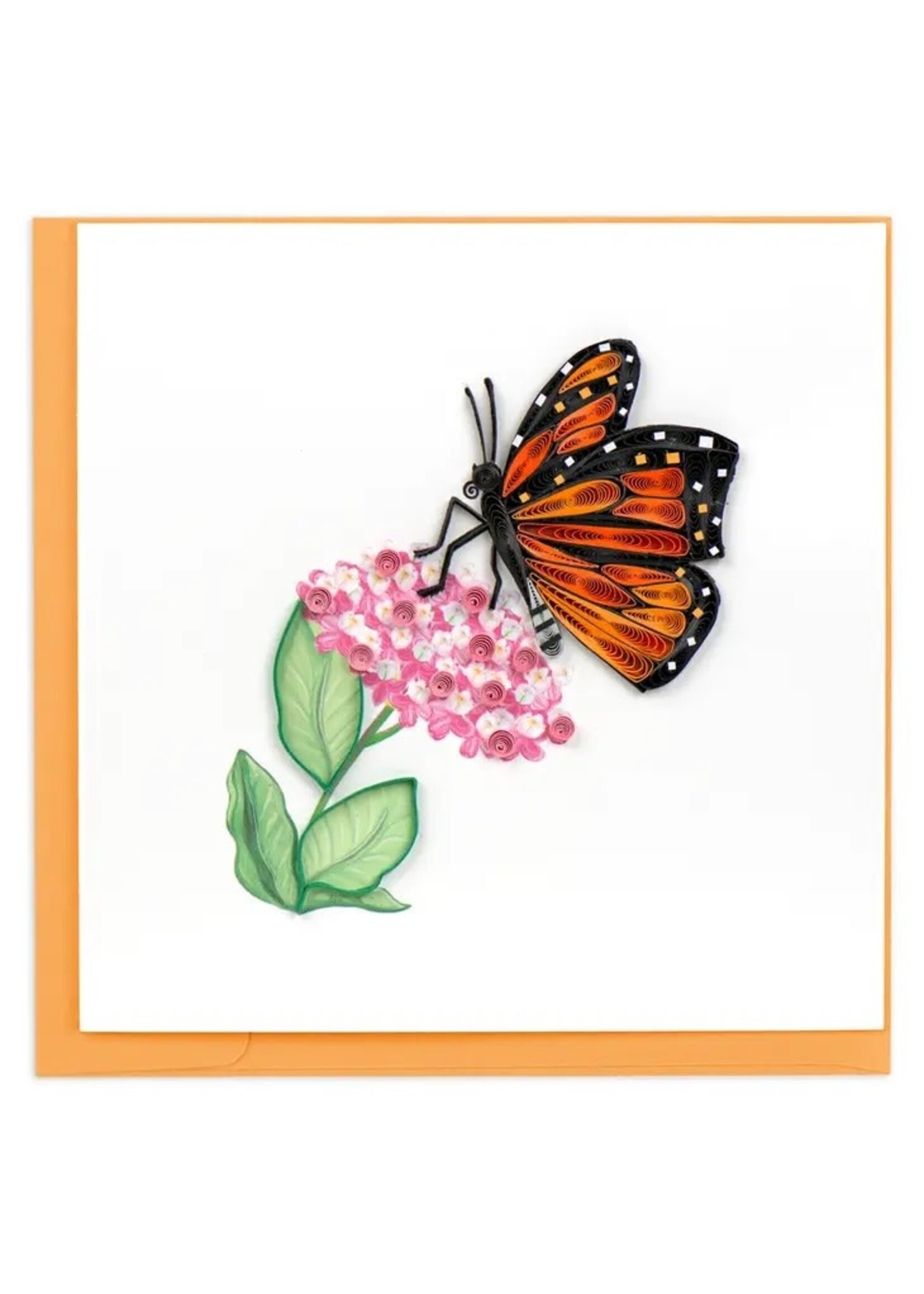 Quilled Card - Monarch Milkweed Butterfly