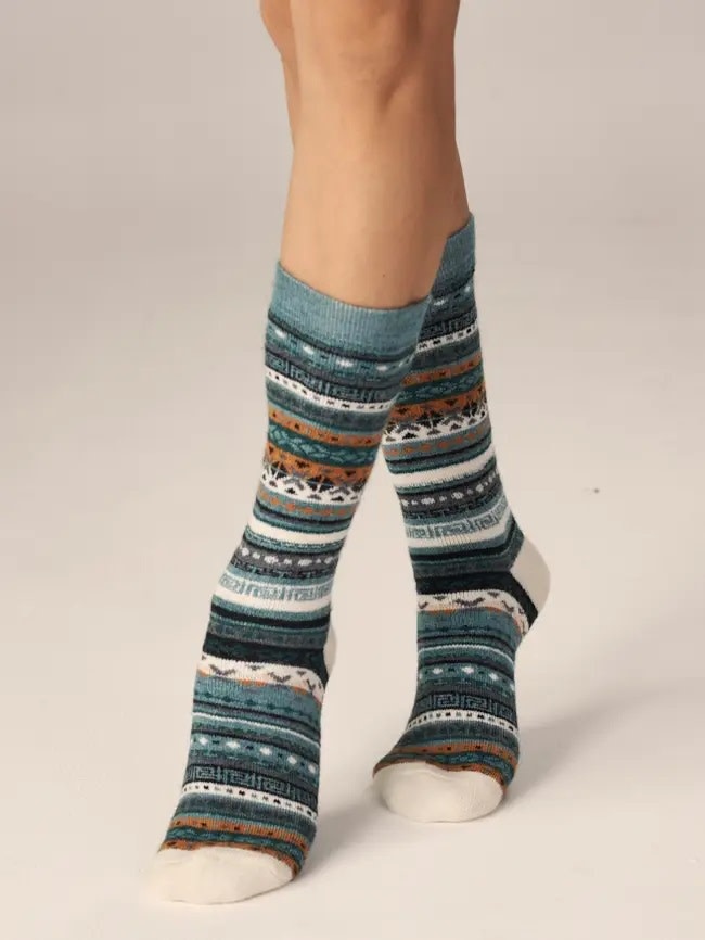 Alpaca Socks Fair Isle Tagua Fair Trade