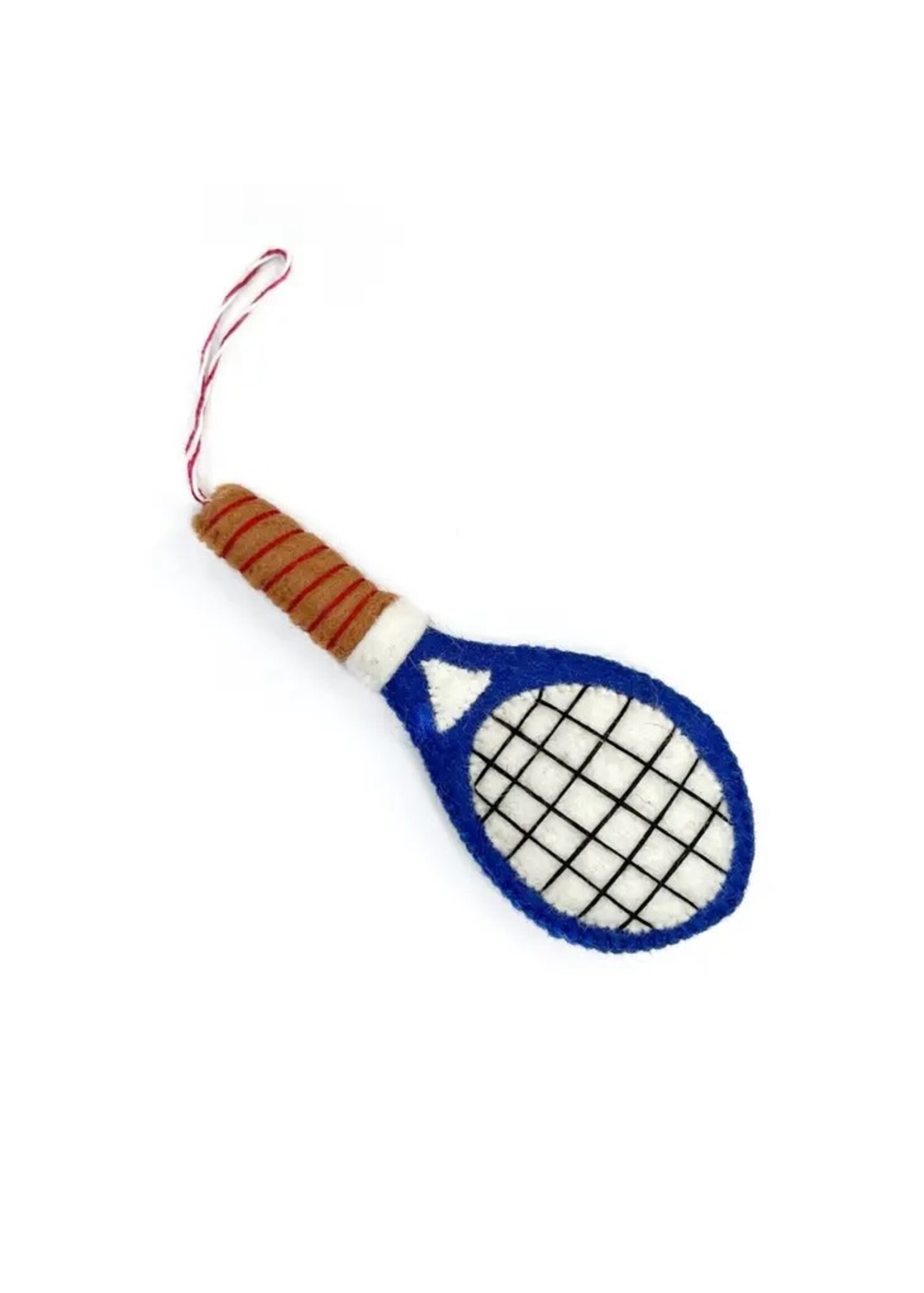 Ornament - Tennis Racquet Felt Wool
