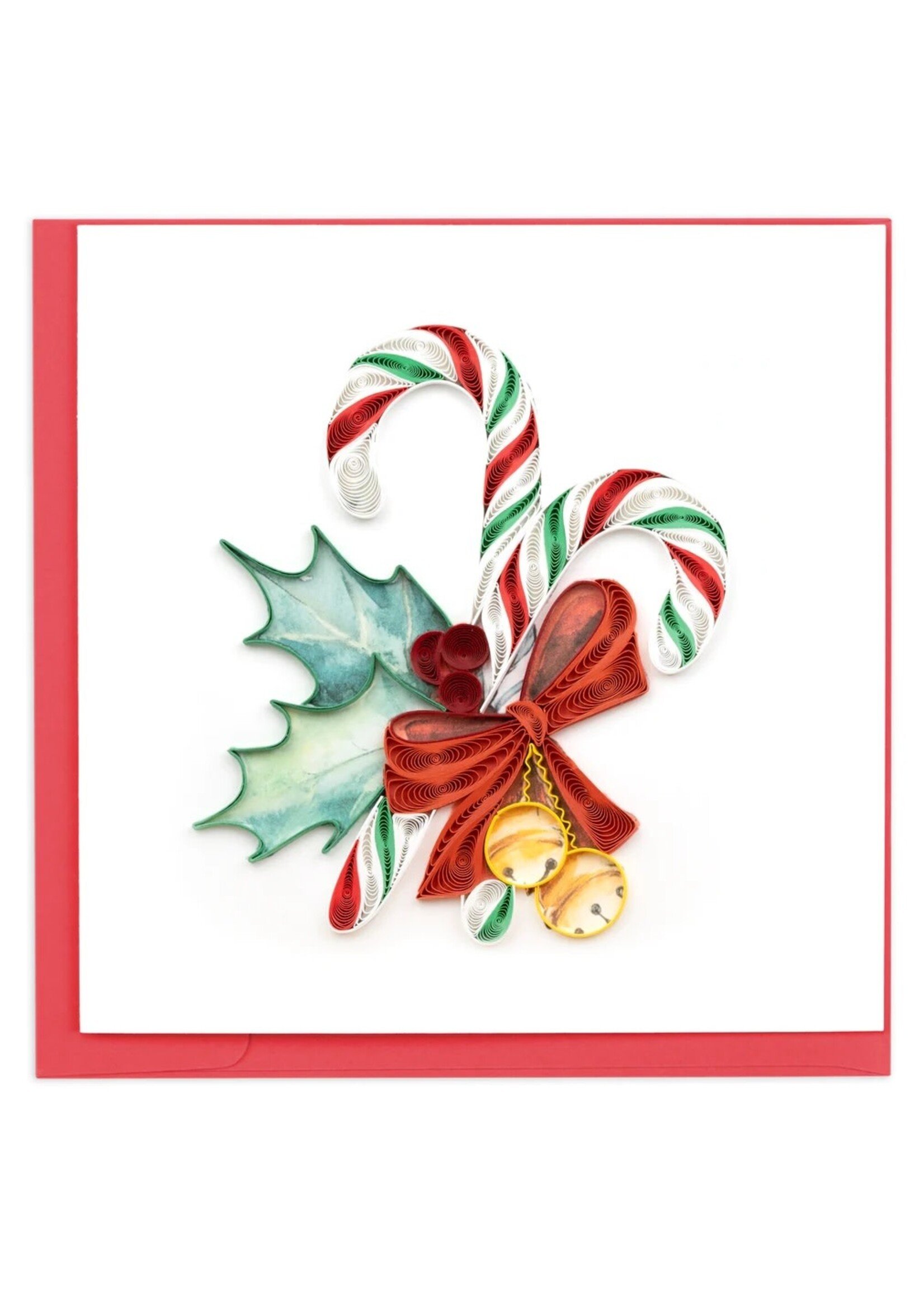 Quilled Card - New Christmas Candy Canes