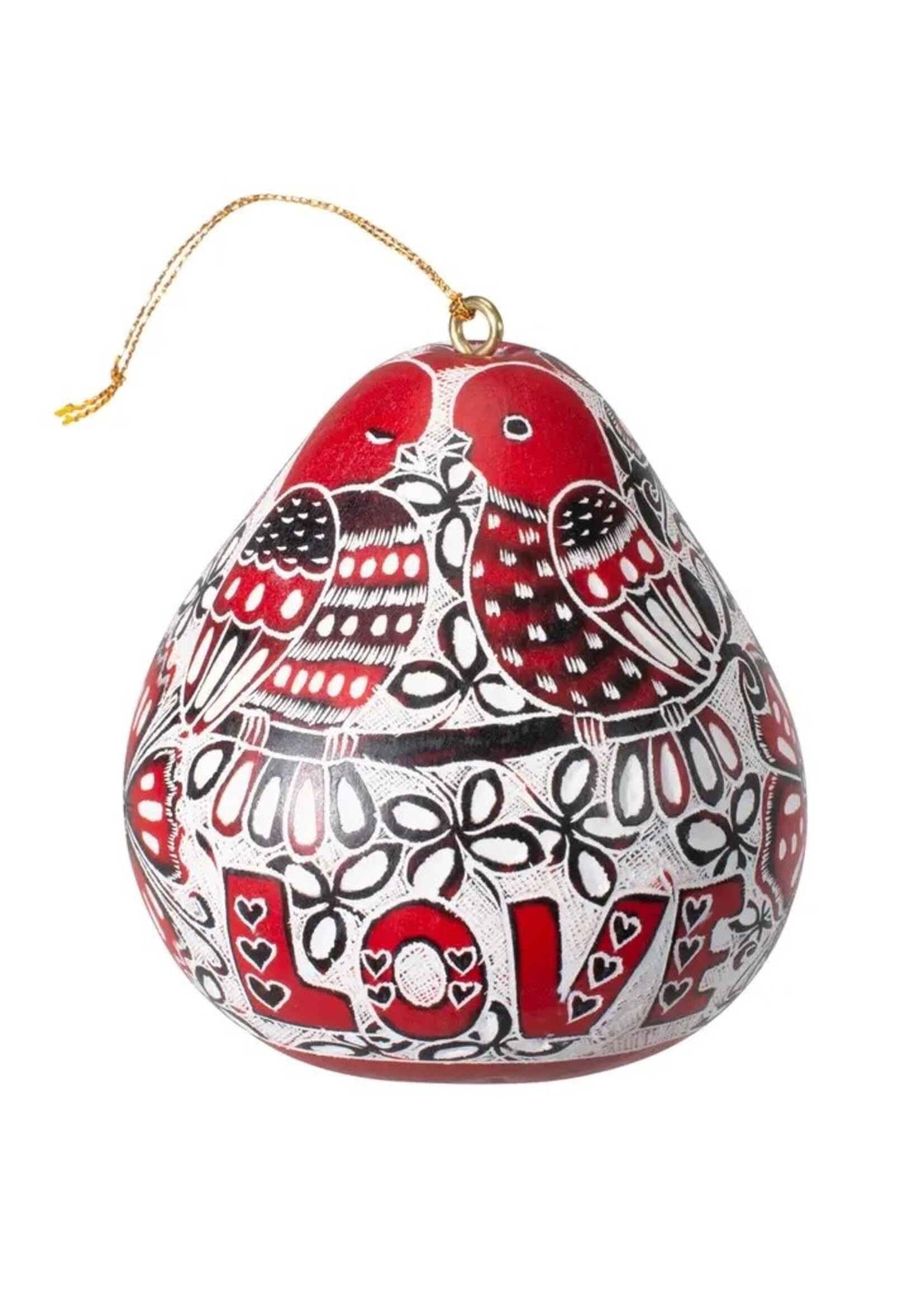 Ornament - Gourd Love Birds