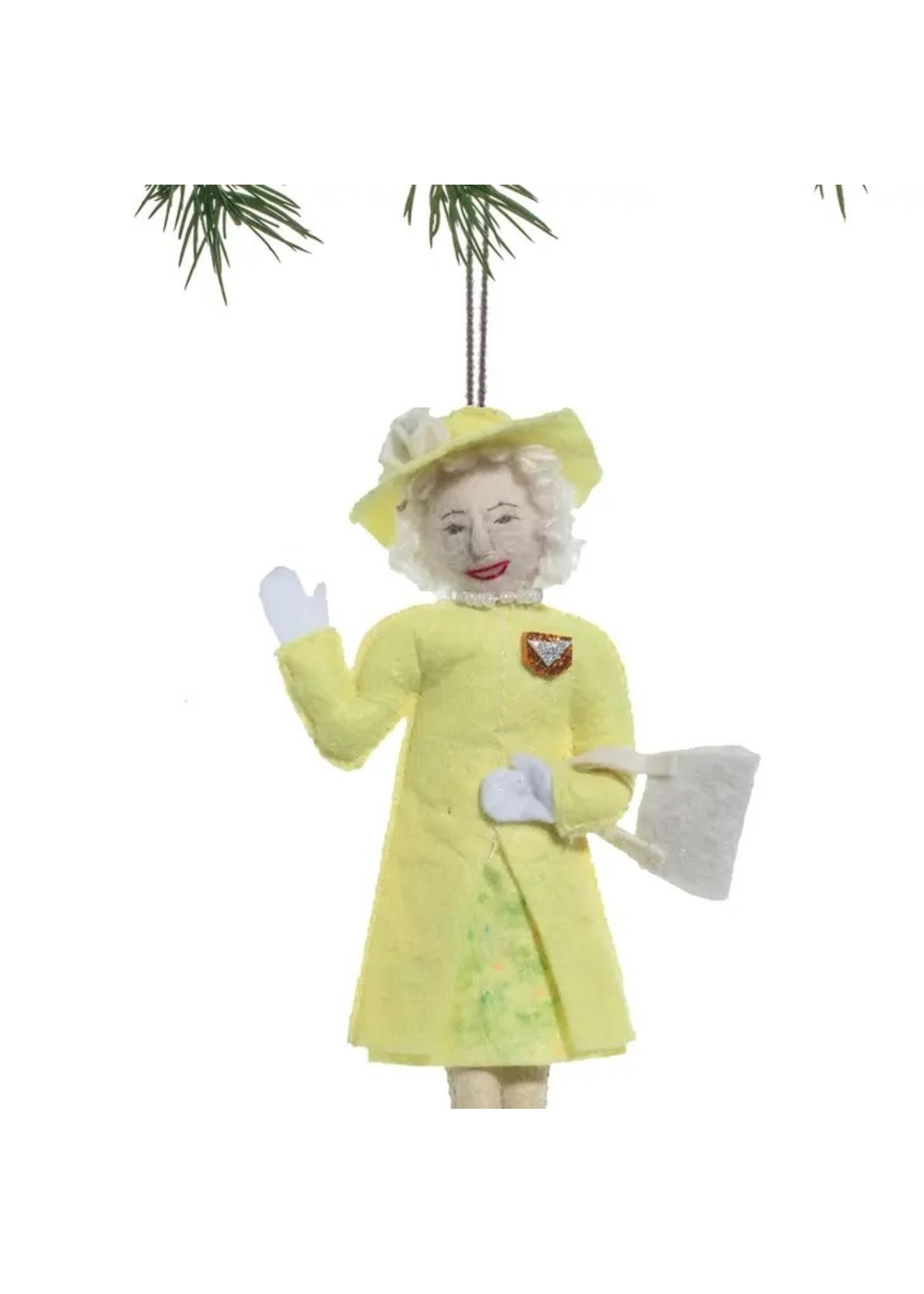 Ornament- Queen Elizabeth Canary Dress
