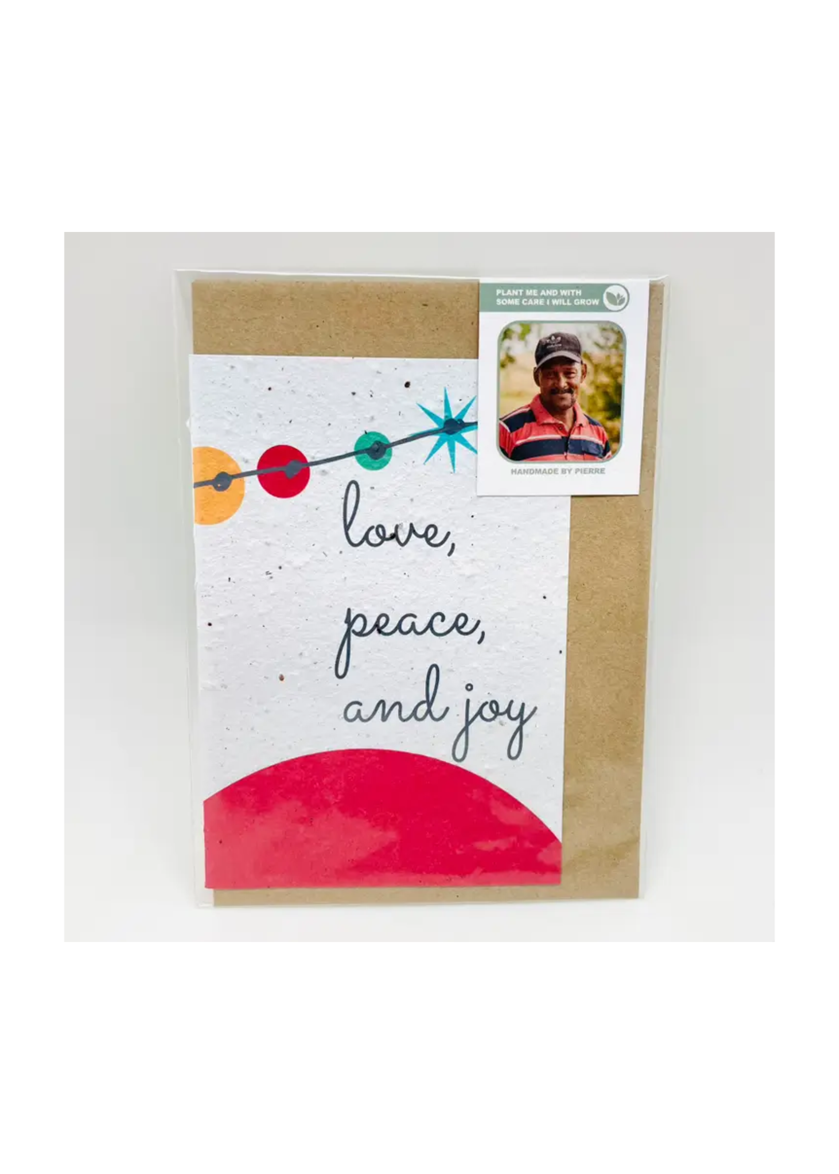 Card - Growing Paper Love Peace & Joy Christmas