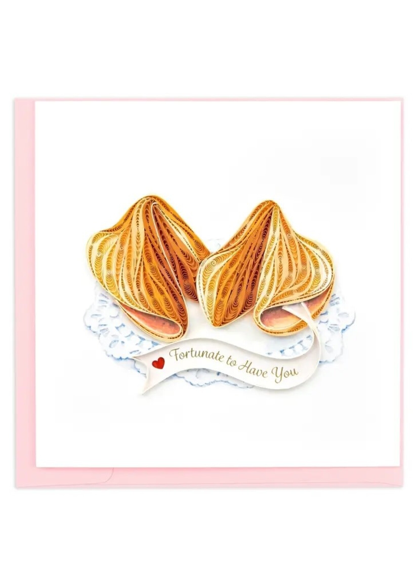 Quilled Card - Love Fortune Cookies