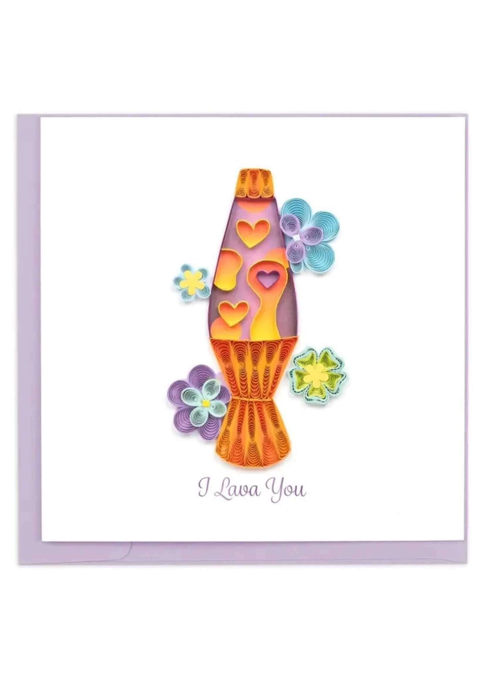 Quilled Card - Love Lava Lamp