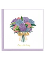 Quilled Card - Birthday Hydrangea Bouquet