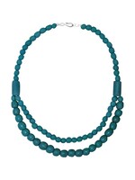 Necklace - Pearl Statement Teal