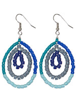 Earrings - Ombre Stone Blue