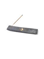 Incense Holder - Indukala Moon Phase Black Marble