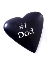 Soapstone Heart Large - #1 Dad