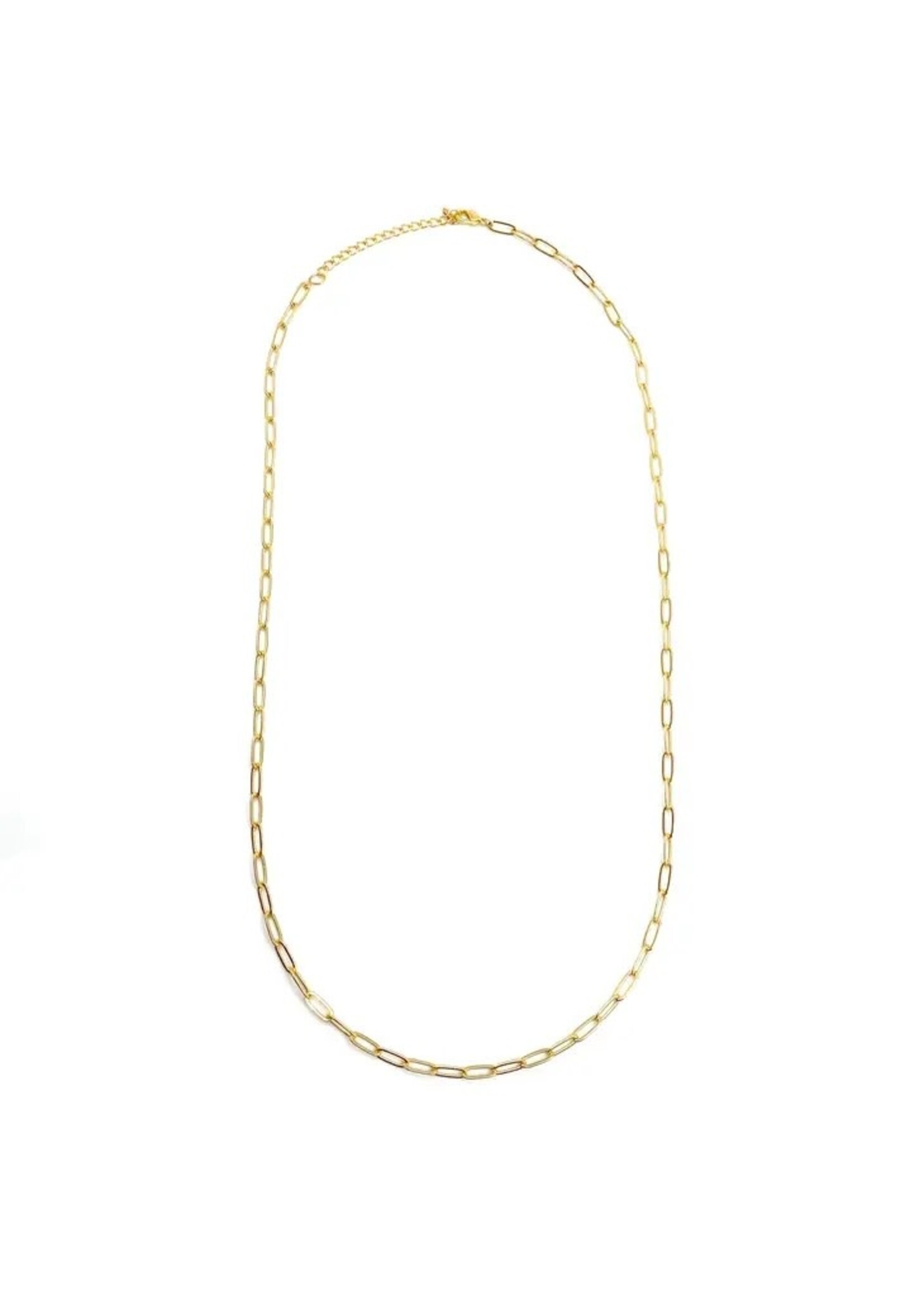 Necklace- Swing Paperclip Gold