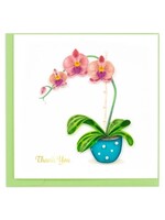 Quilled Card - Potted Orchid Thank You