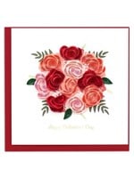 Quilled Card - Valentine's Day Bouquet