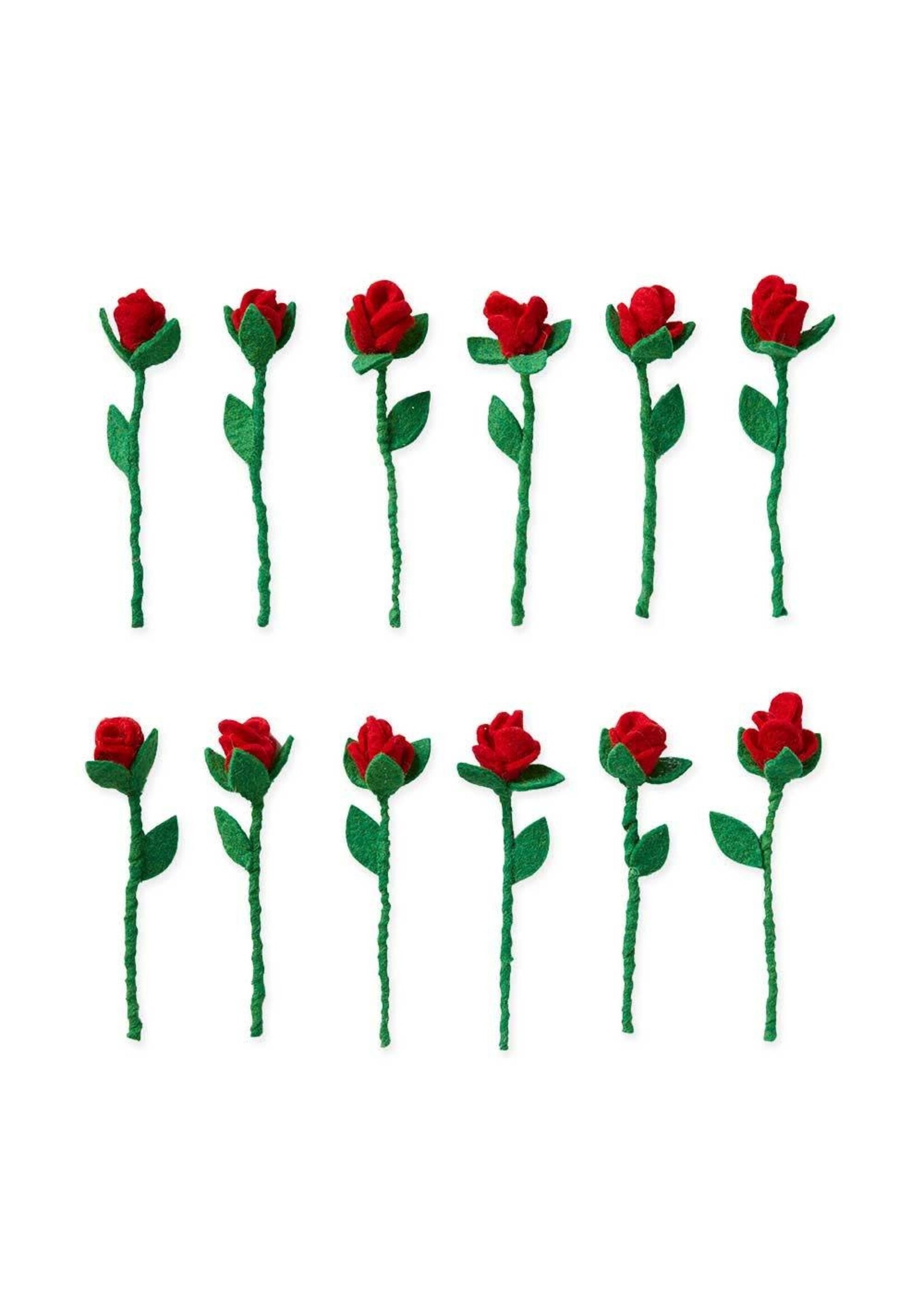 Felt Flower- Red Rose