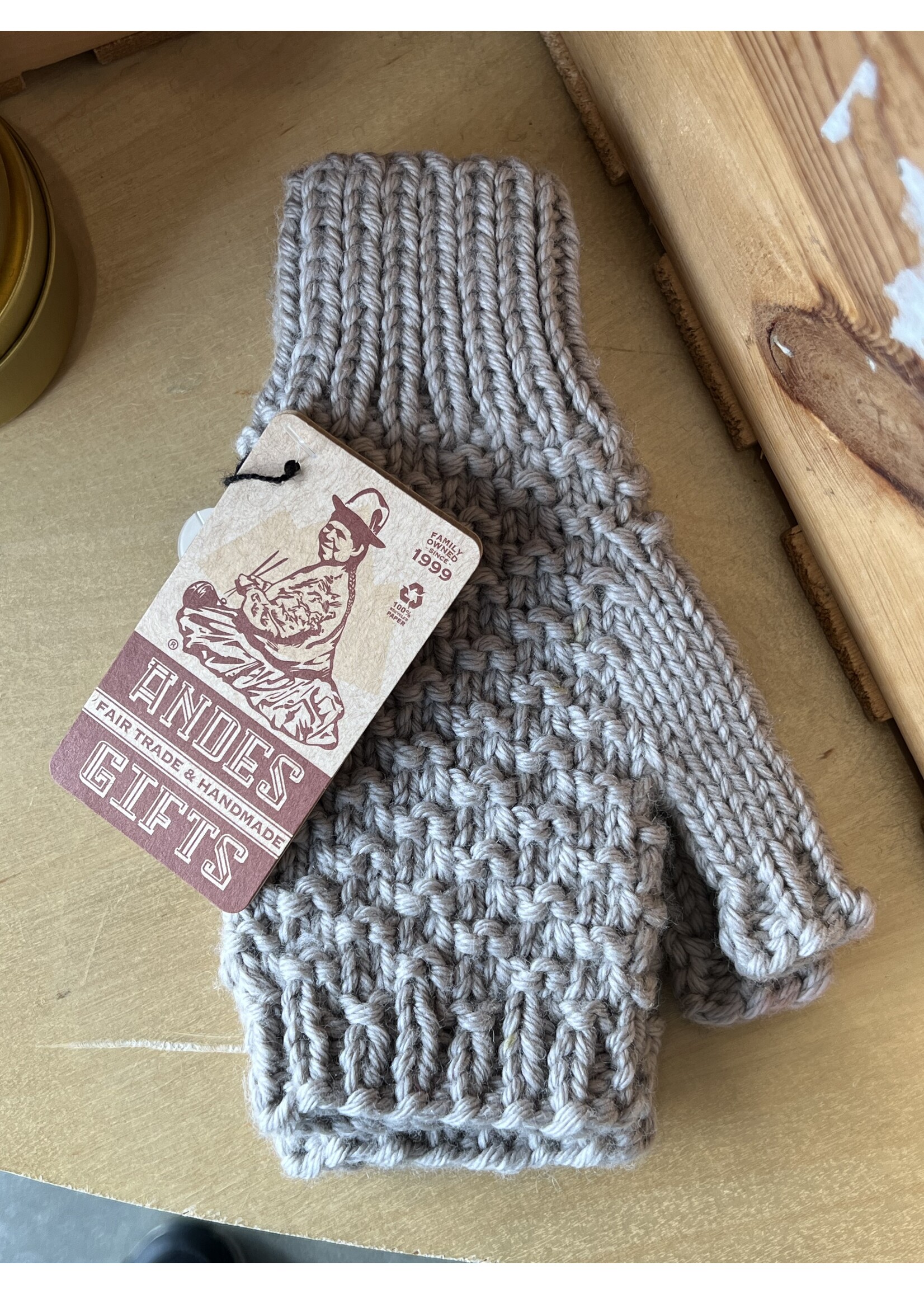 Knit Wrist Warmer - Cloud