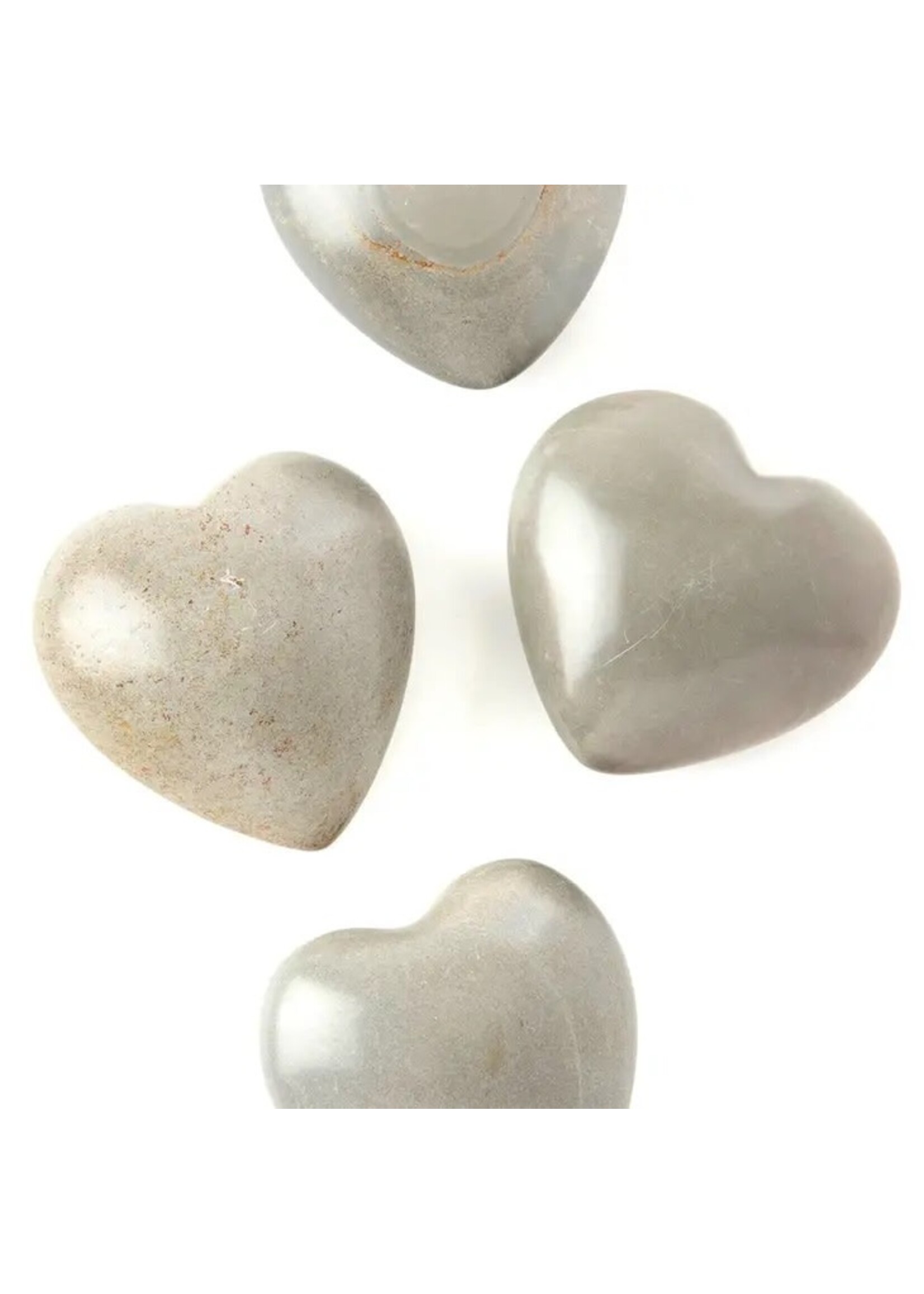 Soapstone Heart - Dove Grey