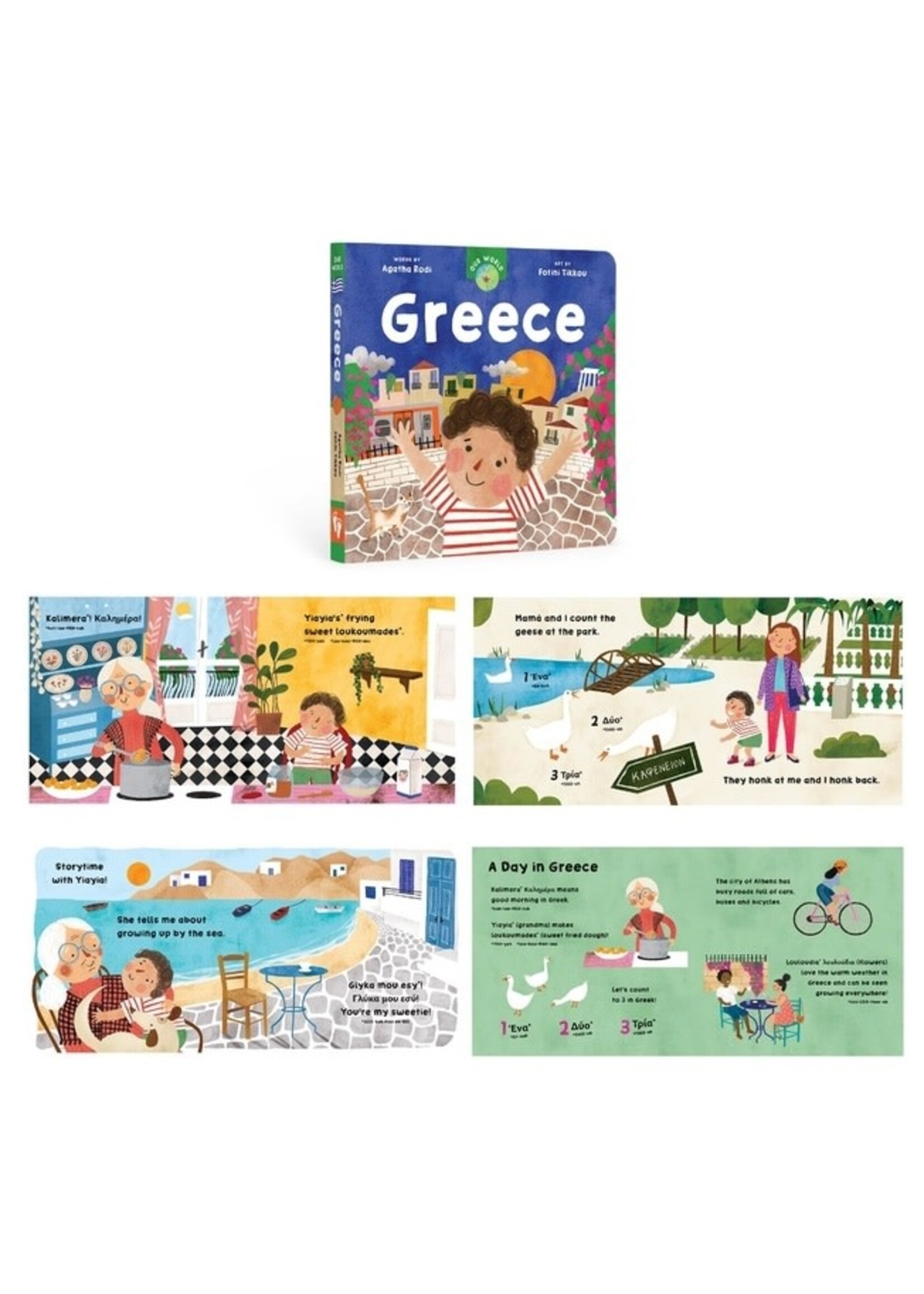 Children's Book - Board Our World: Greece