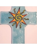 Glass Cross - Large Sun