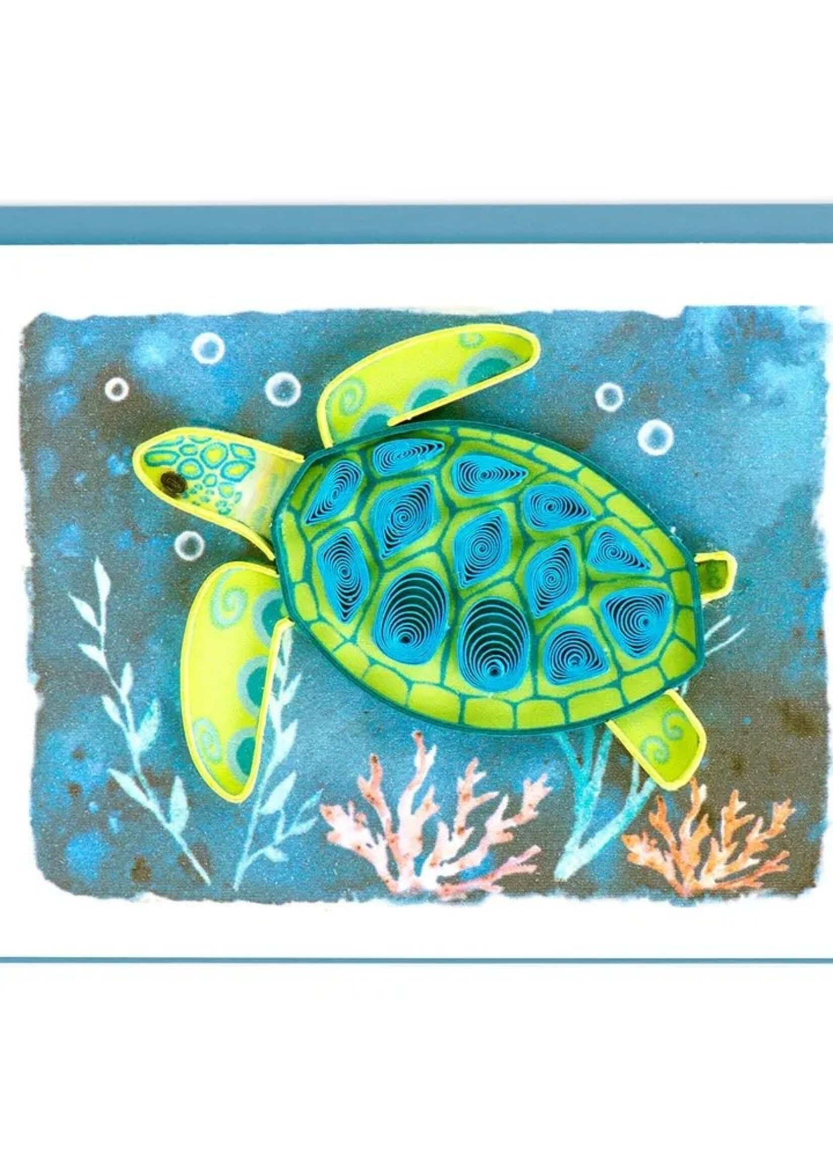 Quilled Gift Enclosure - Sea Turtle