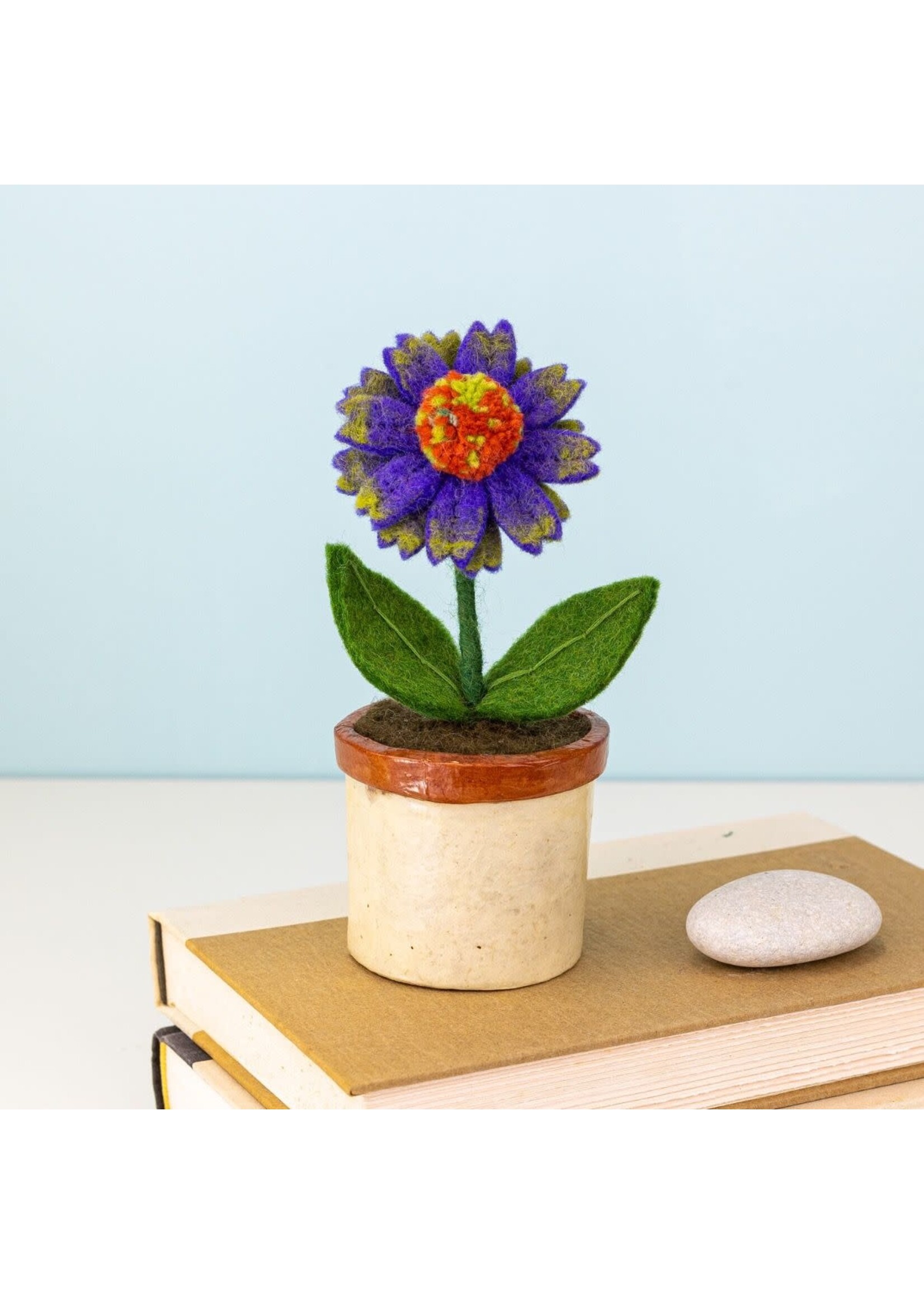 Felt Potted Plant - Cone Flower