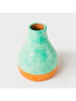 Bud Vase- Terracotta Washed Verdigris