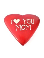 Soapstone Heart Large - I Love You Mom