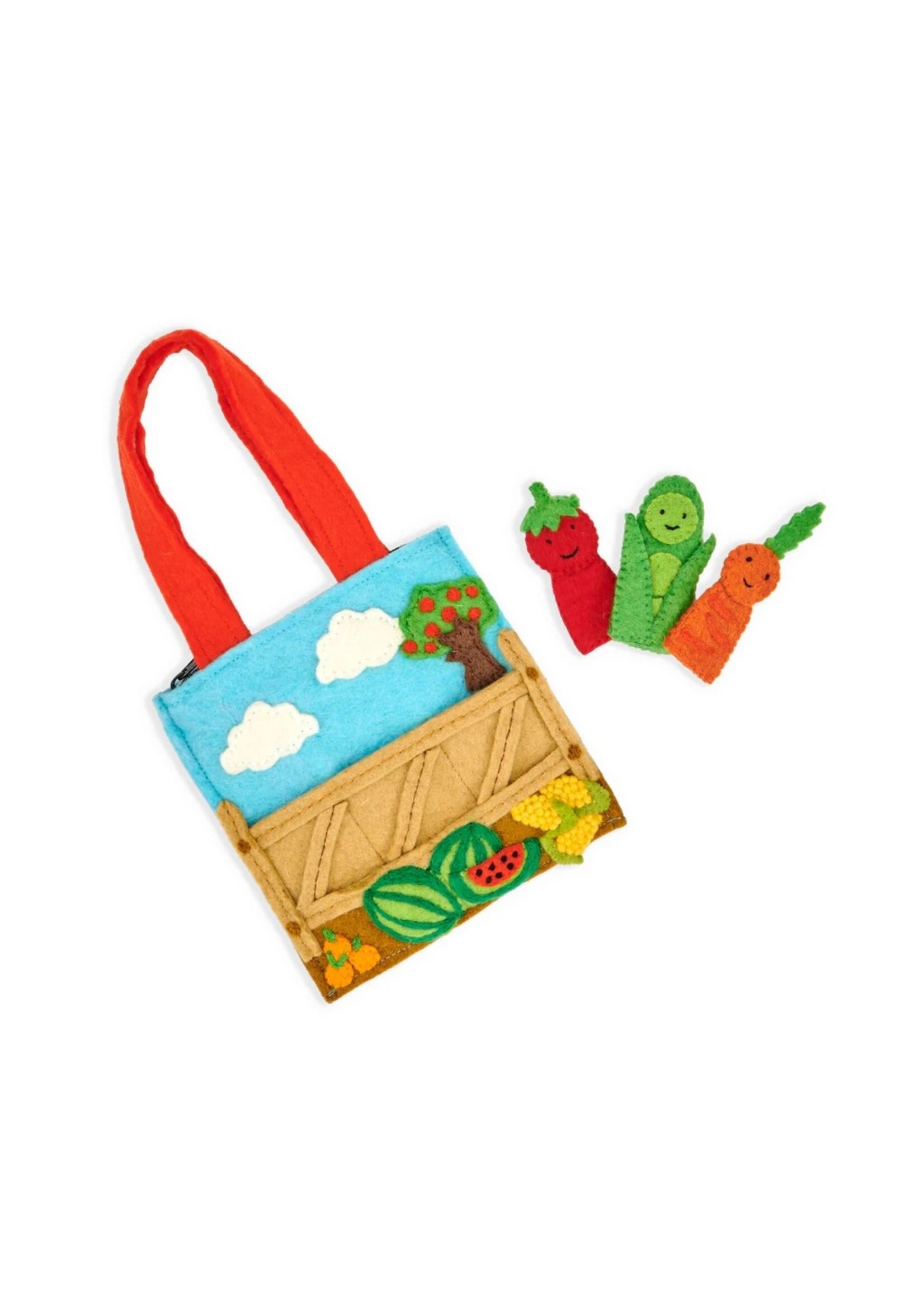 Finger Puppet Bag - Felt Farmers Market