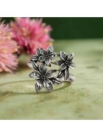 Ring- Flower Cluster Sterling Silver