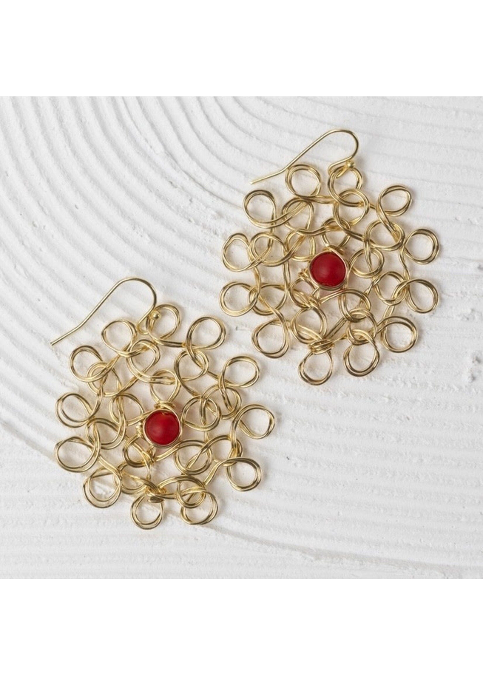 Earrings - Maanika Filigree Circle Drop