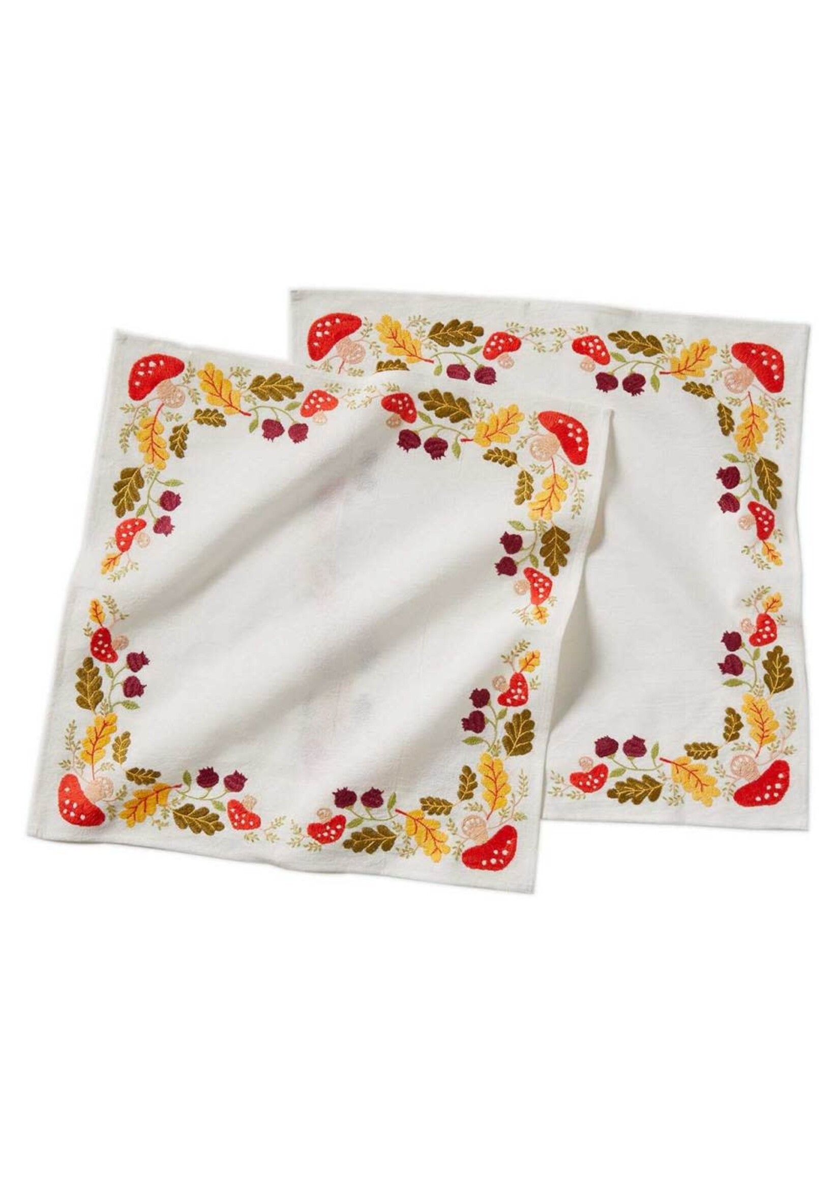 Napkin - Embroidered Fall Foliage