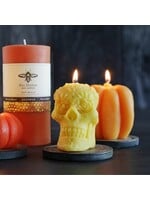 Candle- Beeswax Sugar Skull