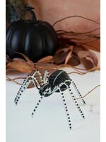 Sculpture- Black Beaded Spider