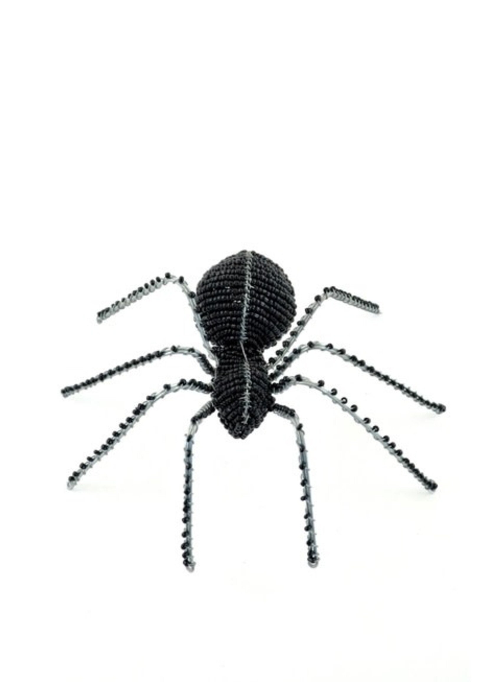 Sculpture- Black Beaded Spider