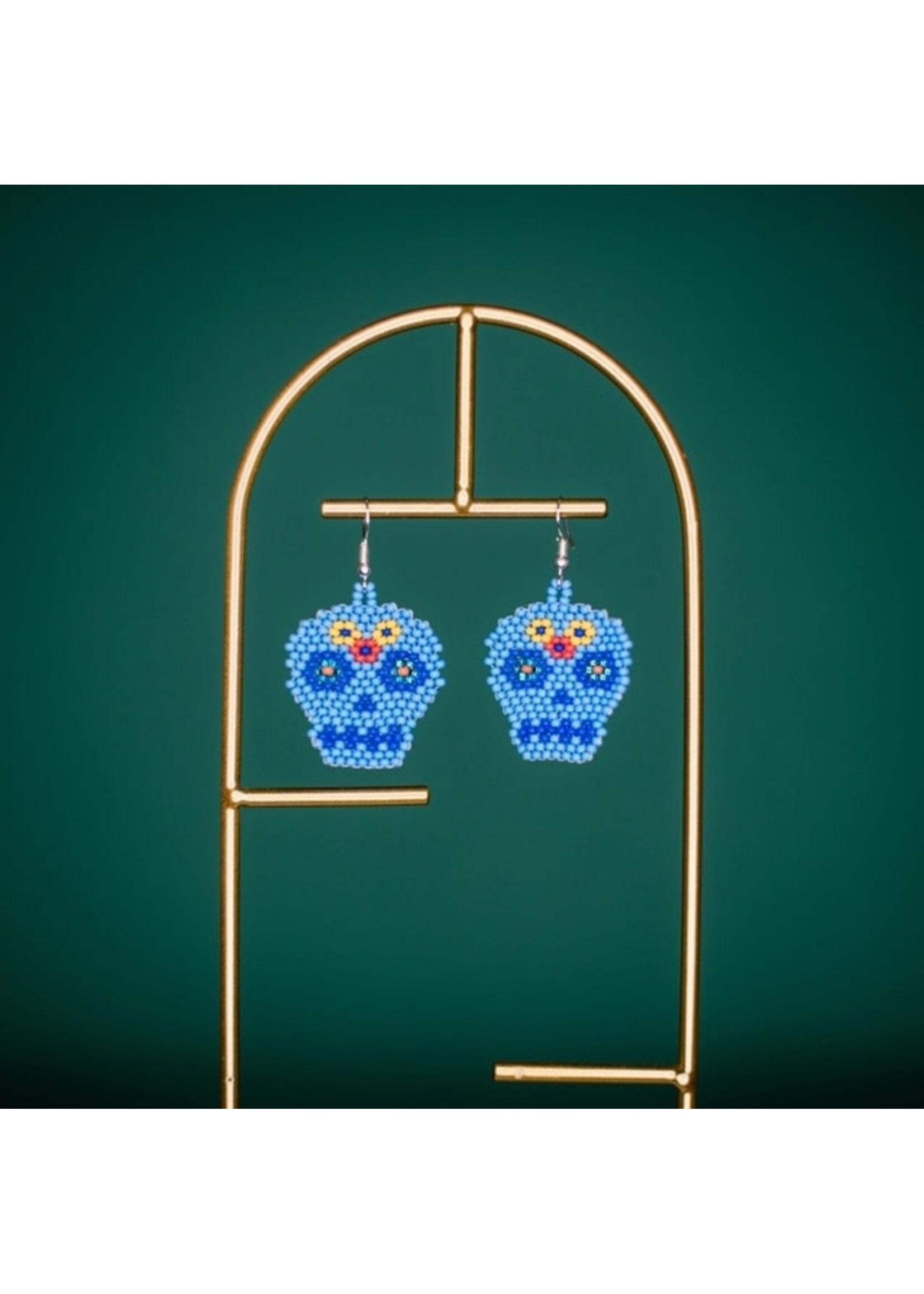 Earrings - Day of the Dead Beaded