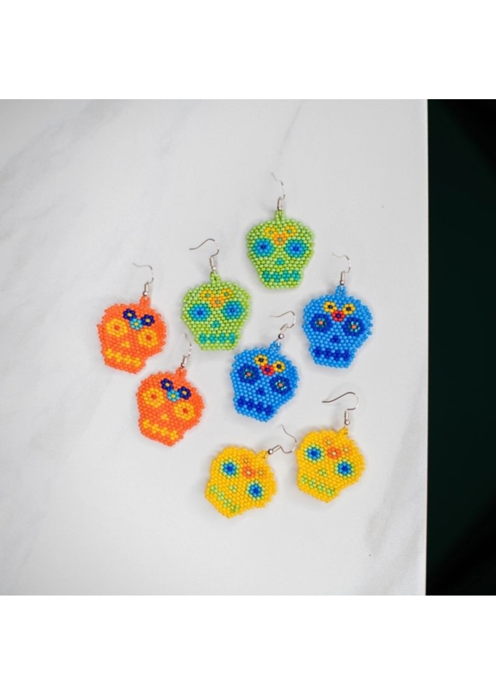 Earrings - Day of the Dead Beaded