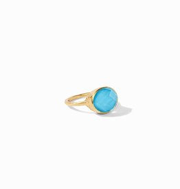 Julie Vos Julie Vos Honey Stacking Gold/Turquoise Ring