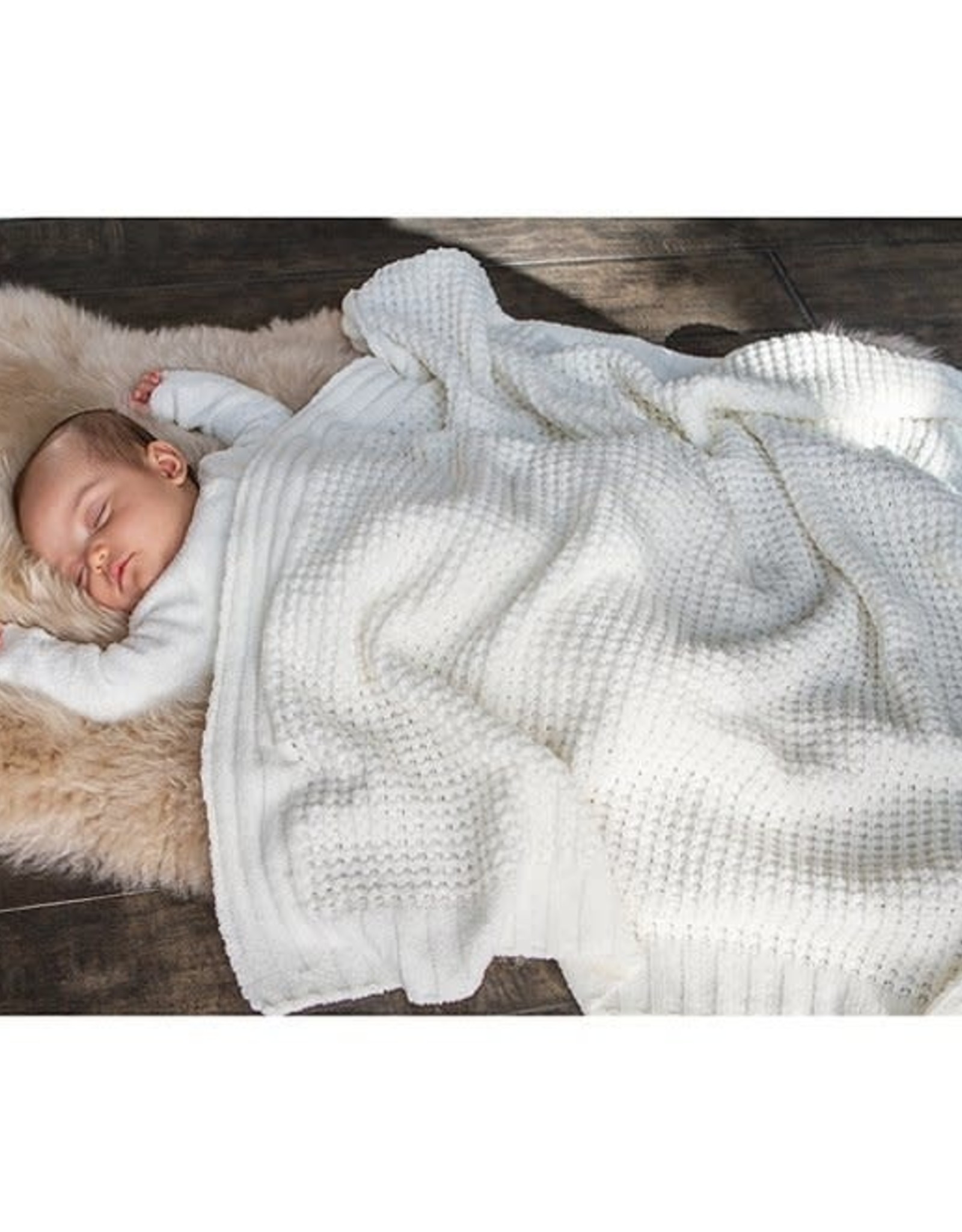 Barefoot Dreams Barefoot Drams Waffle Baby Blanket 30x32
