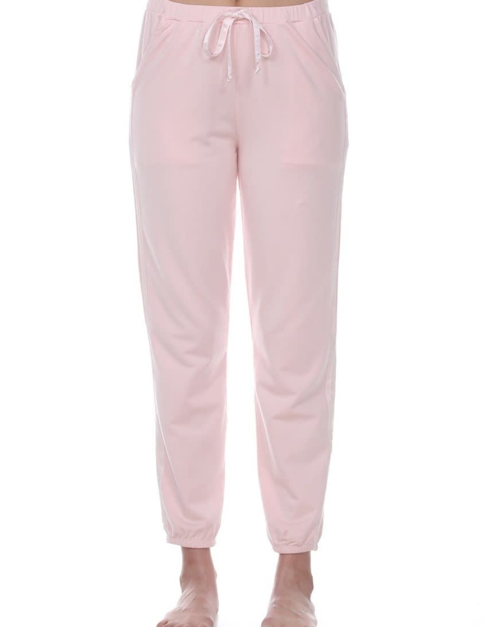 Ladies Sweat Pants Picture Cacoon Jog Pant Medium Rose Creme Lounge Trousers