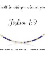 Dot & Dash Design Dot & Dash Necklace Joshua 1:9 Gold