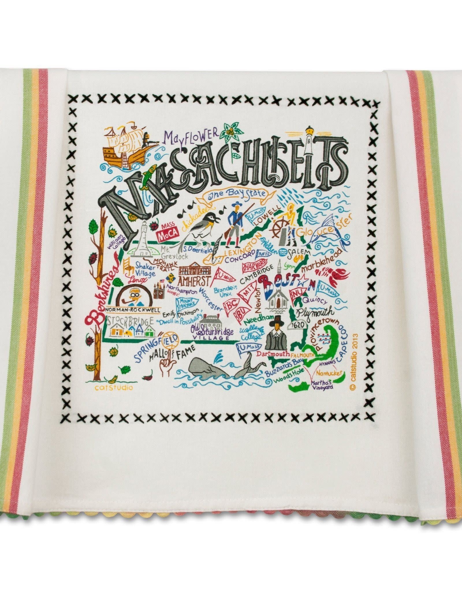 Catstudio Catstudio State Dish Towel Massachusetts