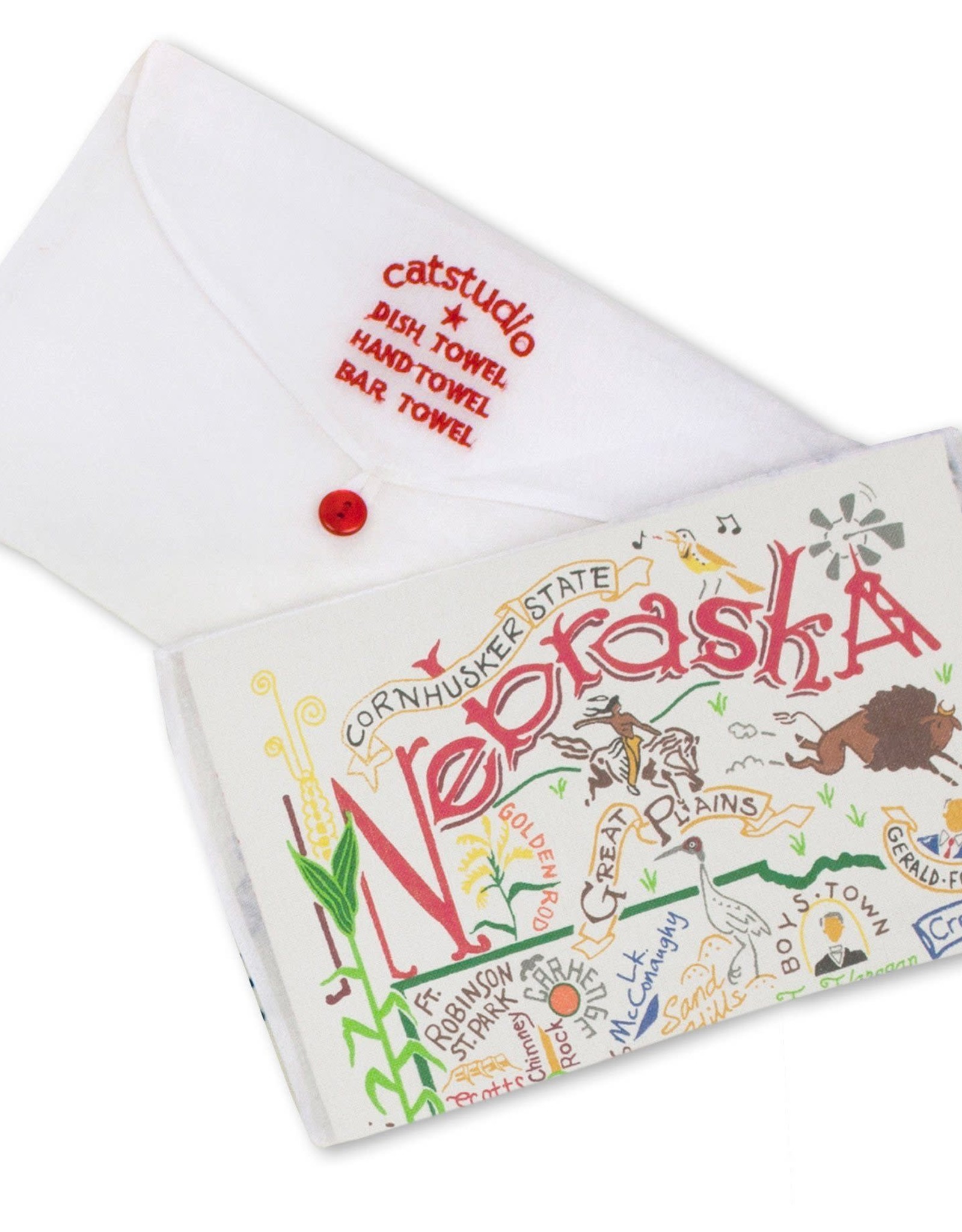 Catstudio Catstudio State Dish Towel Nebraska