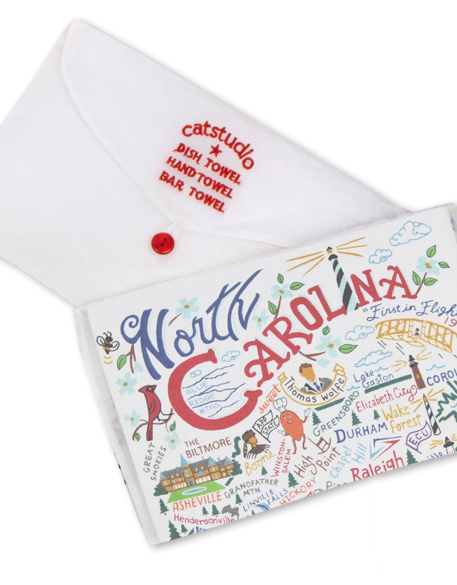 Catstudio Catstudio State Dish Towel North Carolina