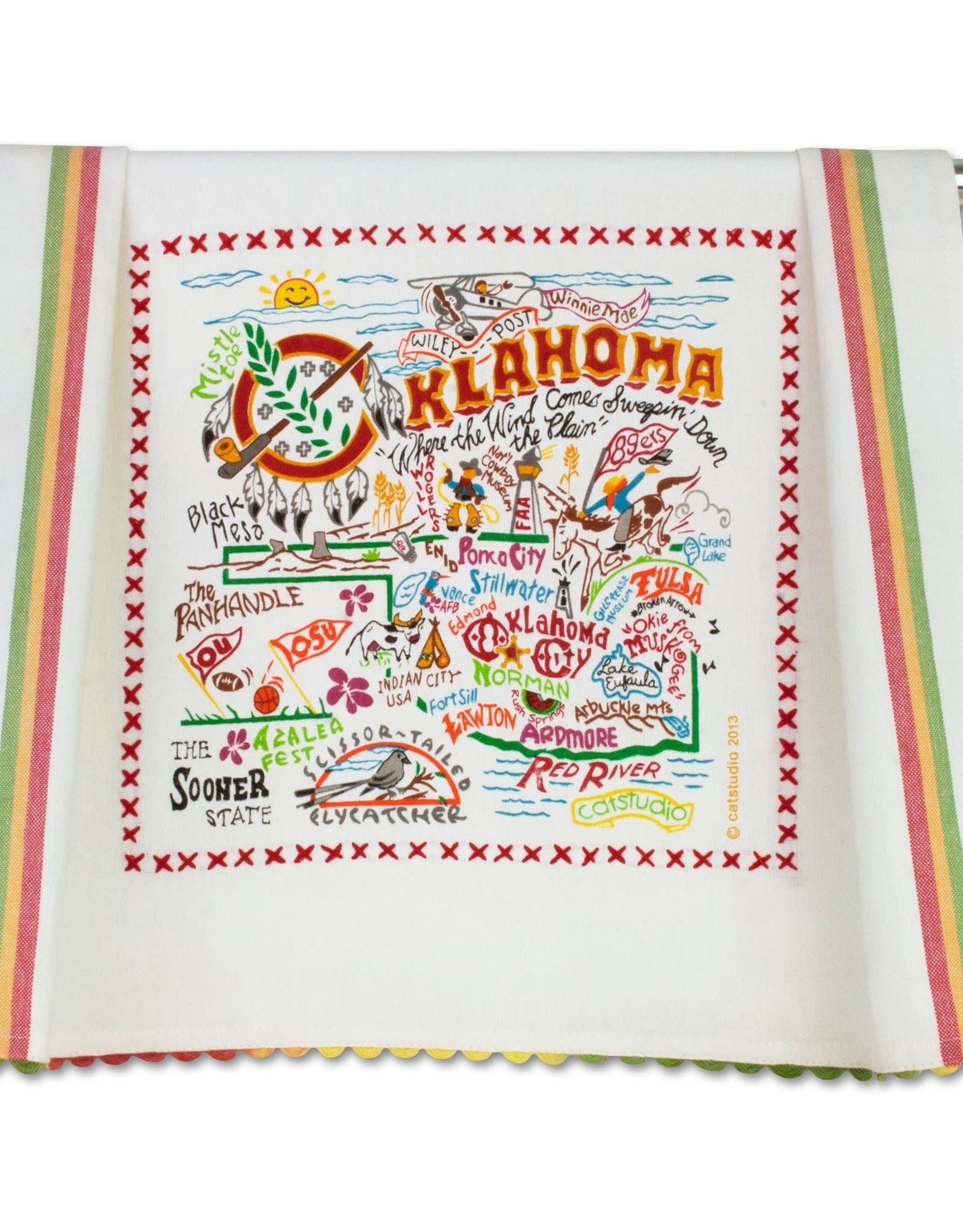 Catstudio Catstudio State Dish Towel Oklahoma