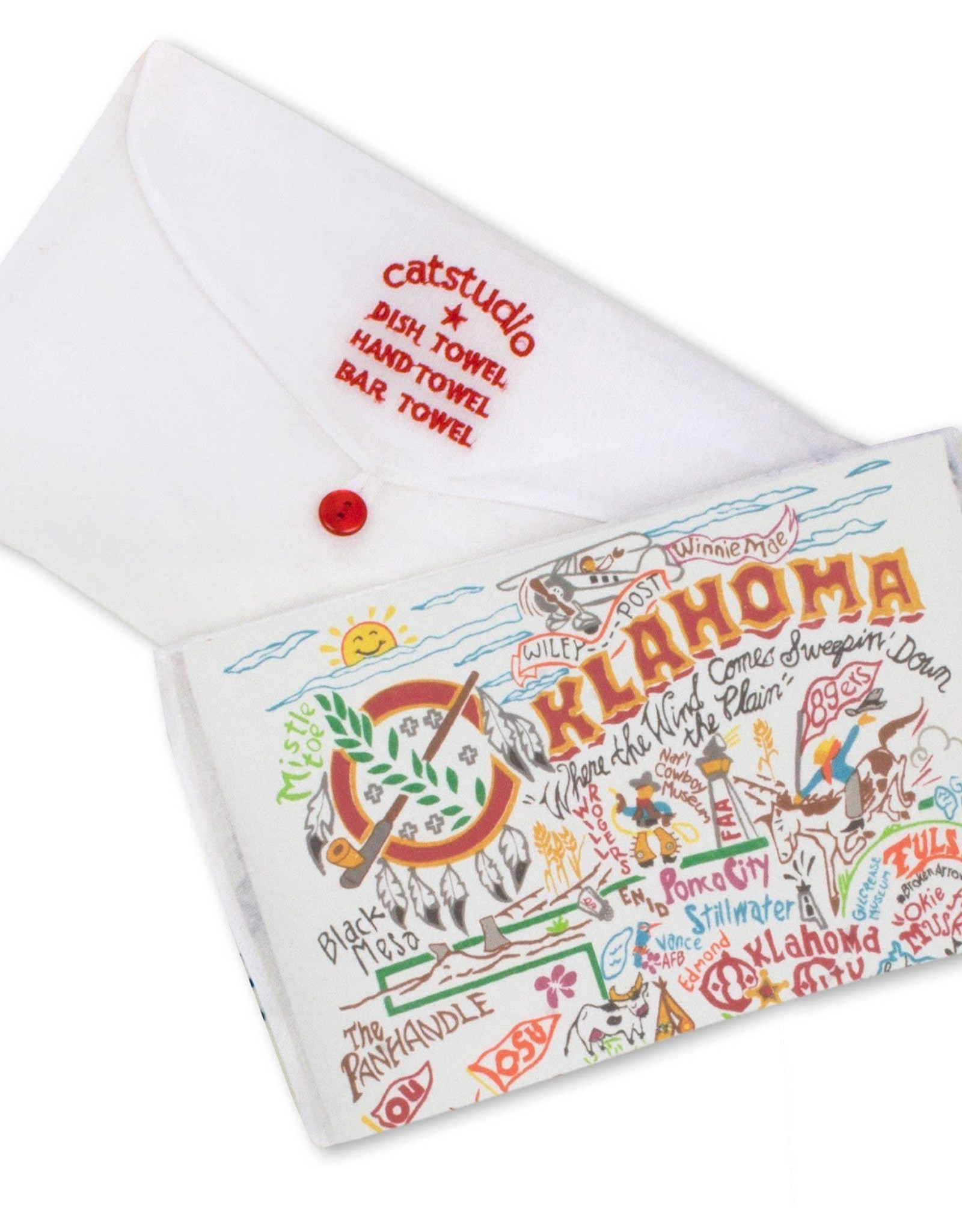 Catstudio Catstudio State Dish Towel Oklahoma