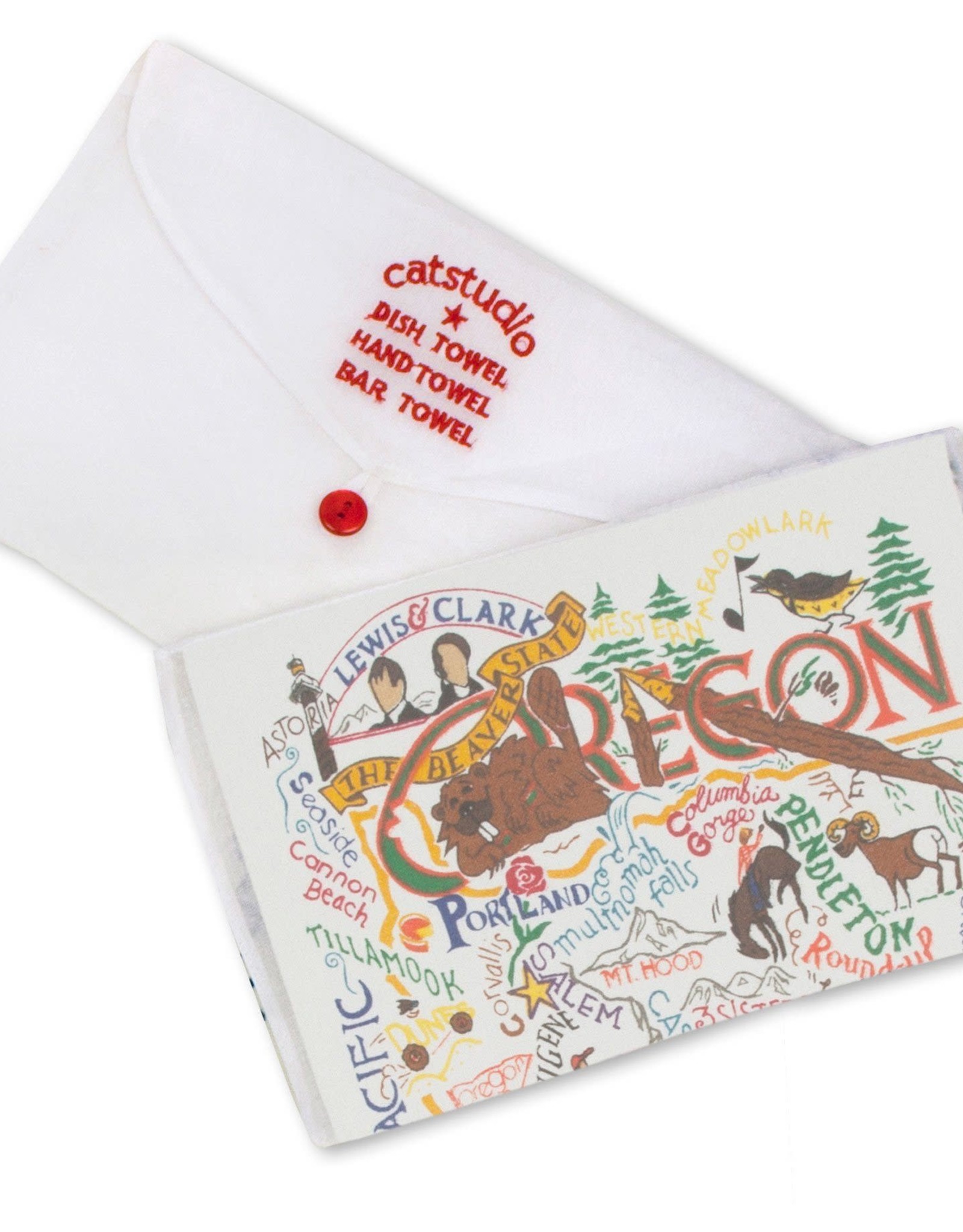 Catstudio Catstudio State Dish Towel Oregon