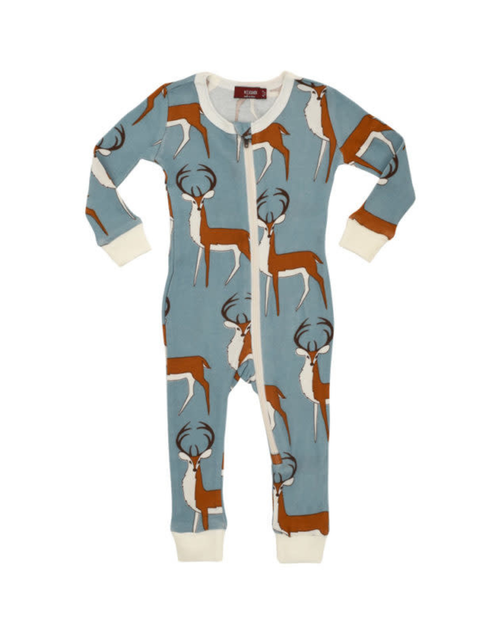 Milkbarn Milkbarn Organic Zipper Pajama