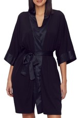 PJ Harlow PJ Harlow Shala Knit Robe with Pockets & Satin Trim