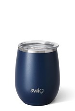 Swig Swig 12 OZ Stemless Wine Cup Navy/Red